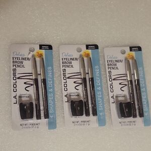 L.A. Colors Deluxe Eyeliner/Brow Pencil With Sharpner